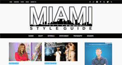 Desktop Screenshot of miamistyleguide.com